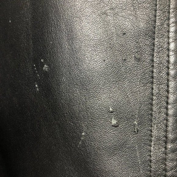 SOLD Vtg Saint Laurent Lambskin Leather Belted Black Trench Coat Sz 38 I. Magnin - Picture 13 of 14